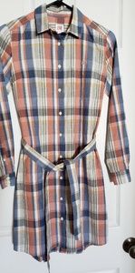 NWOT Lacoste Live Button Down Dress w/ Belt